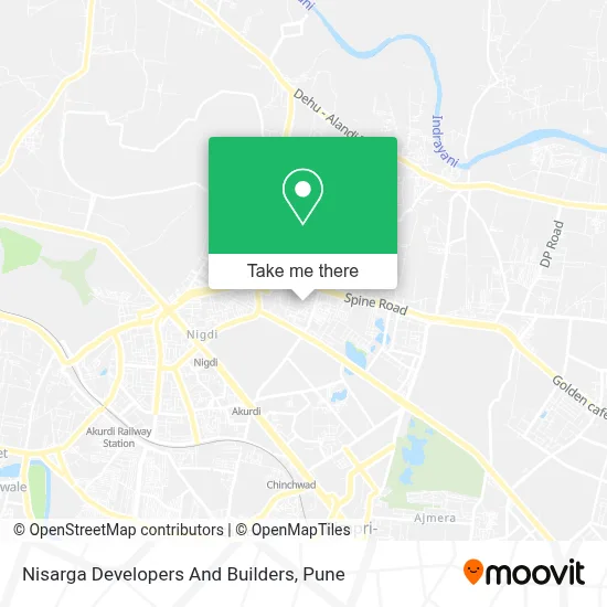 Nisarga Developers And Builders map