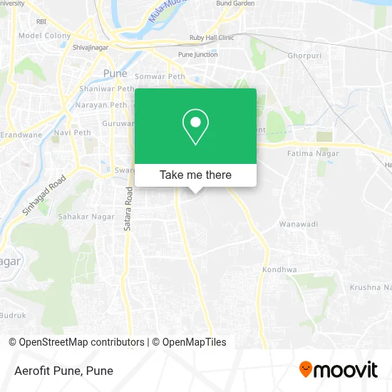 Aerofit Pune map