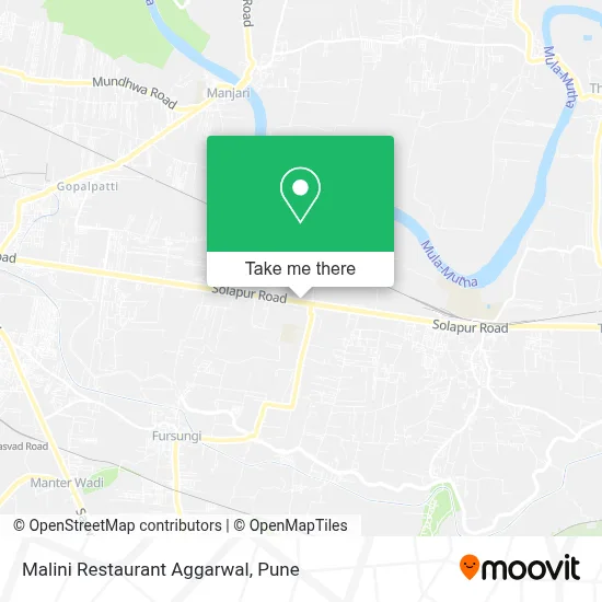 Malini Restaurant Aggarwal map