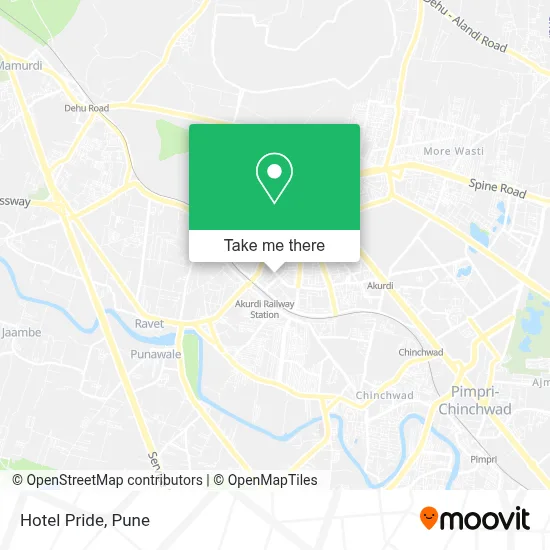Hotel Pride map