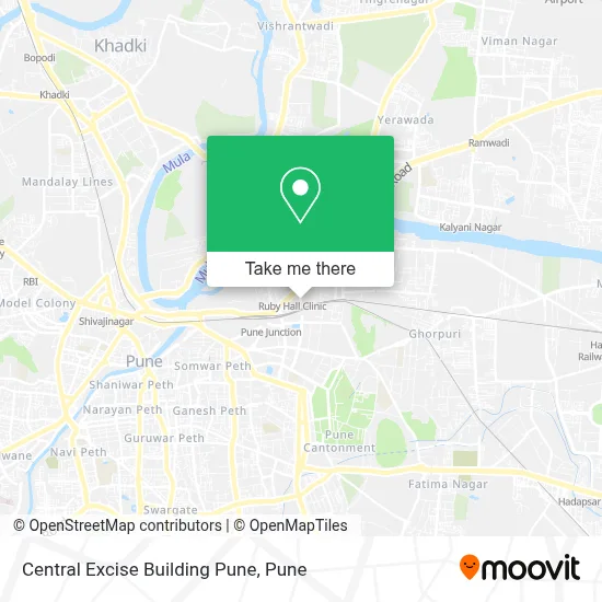 Central Excise Building Pune map