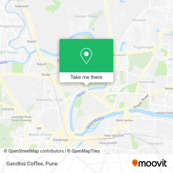 Gandhis Coffee map