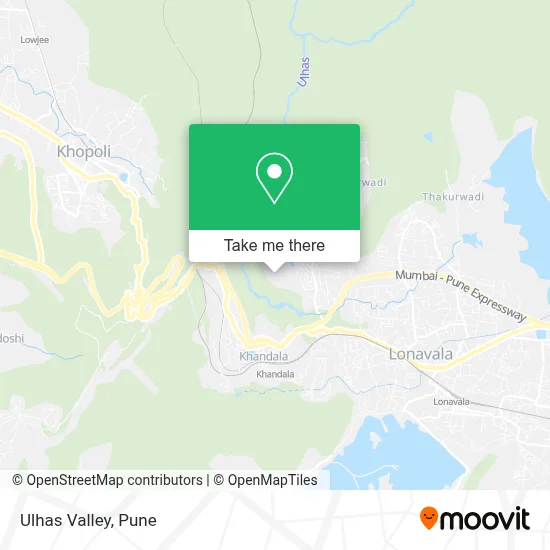 Ulhas Valley map