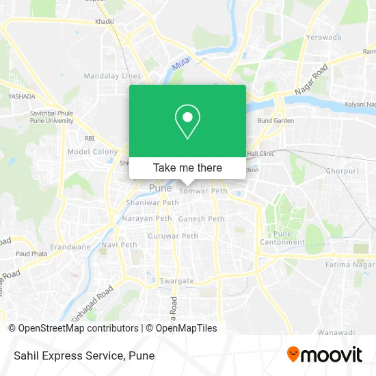 Sahil Express Service map