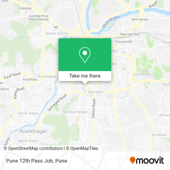 Pune 12th Pass Job map