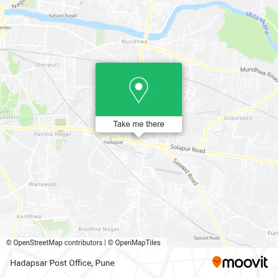 Hadapsar Post Office map