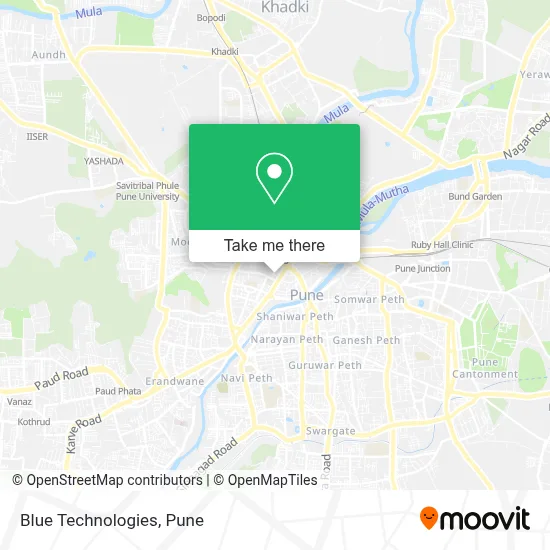 Blue Technologies map