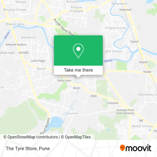 The Tyre Store map