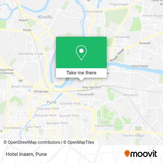Hotel Inaam map