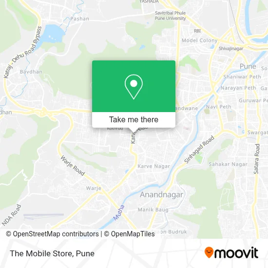 The Mobile Store map