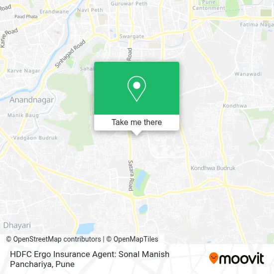 HDFC Ergo Insurance Agent: Sonal Manish Panchariya map