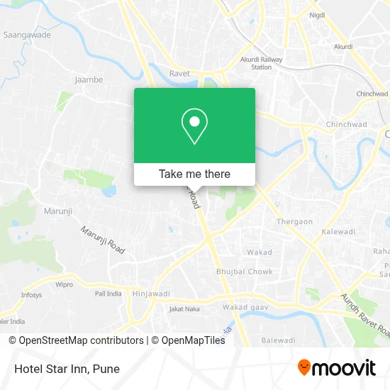 Hotel Star Inn map