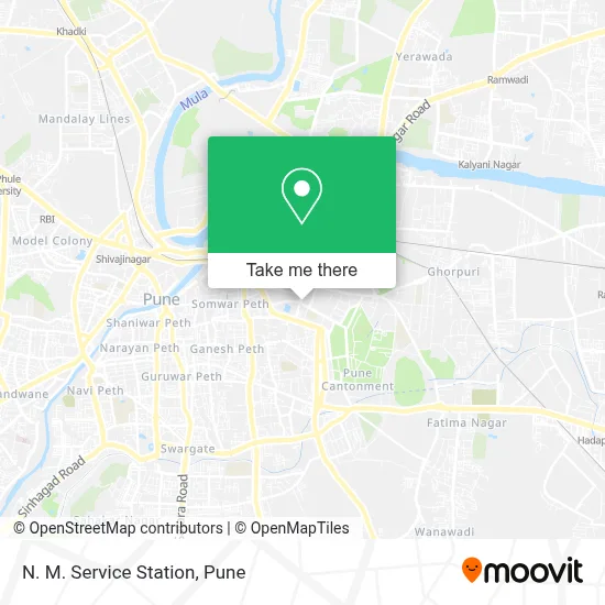 N. M. Service Station map