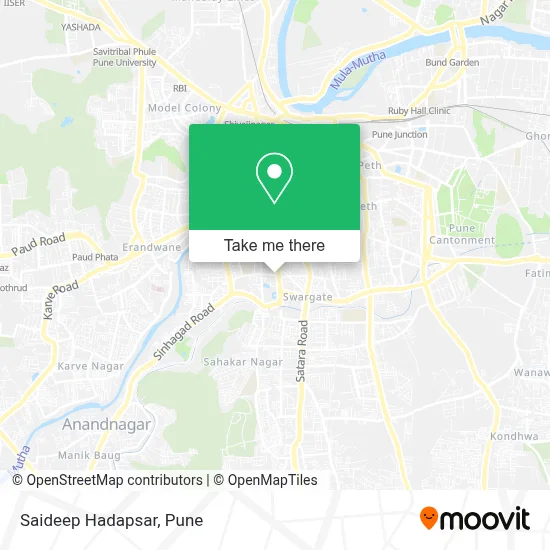 Saideep Hadapsar map