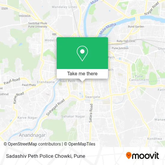 Sadashiv Peth Police Chowki map