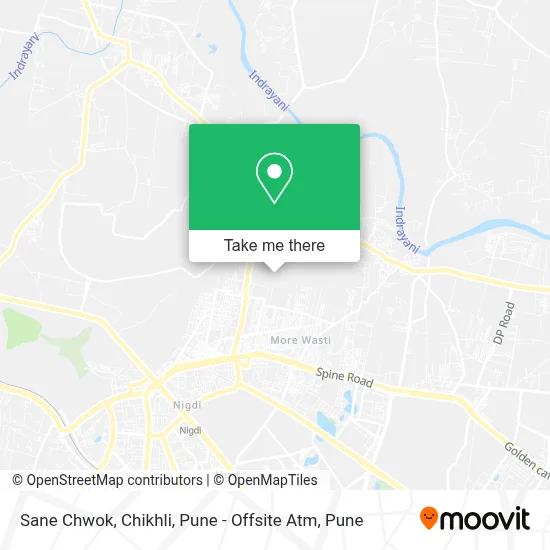 Sane Chwok, Chikhli, Pune - Offsite Atm map