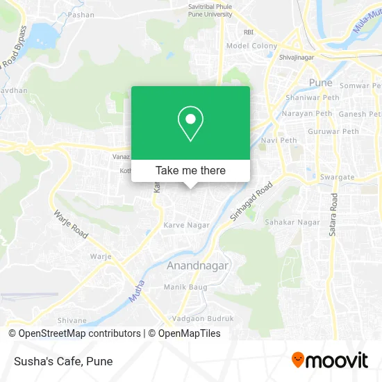 Susha's Cafe map