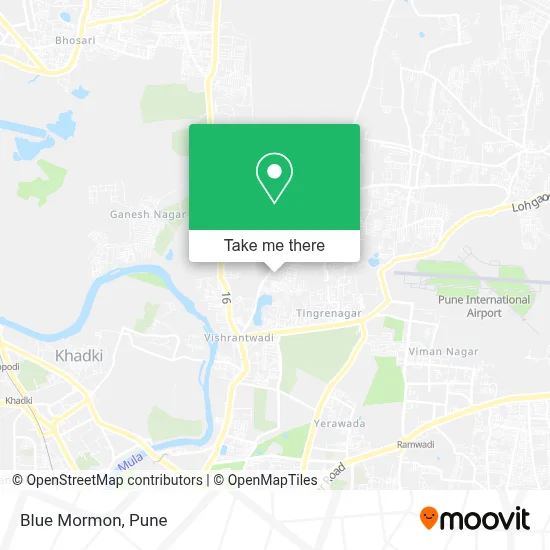 Blue Mormon map