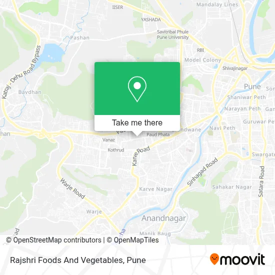 Rajshri Foods And Vegetables map