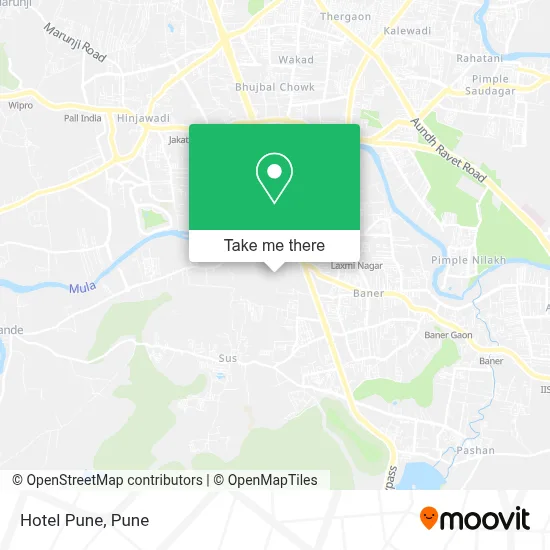 Hotel Pune map