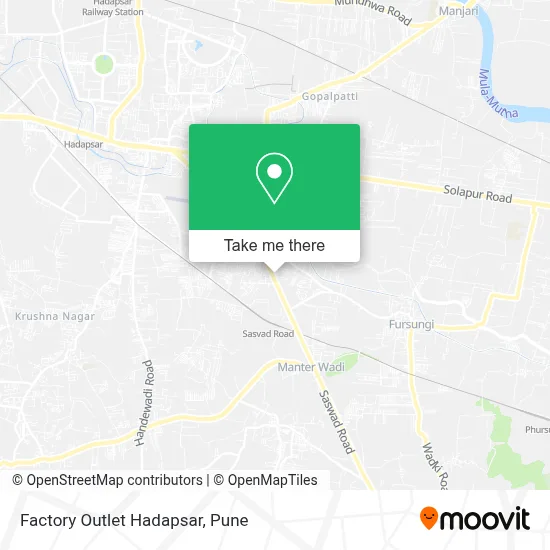 Factory Outlet Hadapsar map