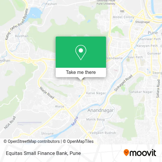 Equitas Small Finance Bank map
