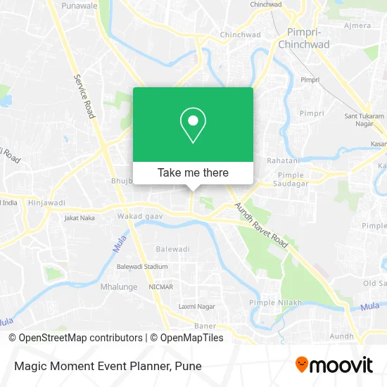 Magic Moment Event Planner map