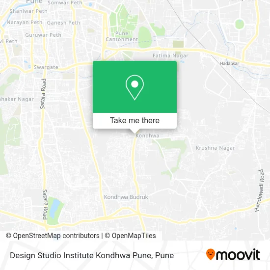 Design Studio Institute Kondhwa Pune map