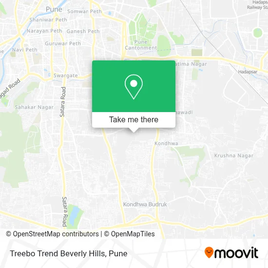 Treebo Trend Beverly Hills map