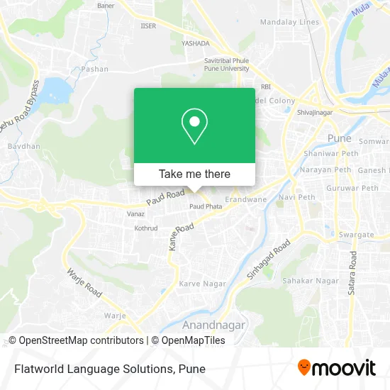 Flatworld Language Solutions map