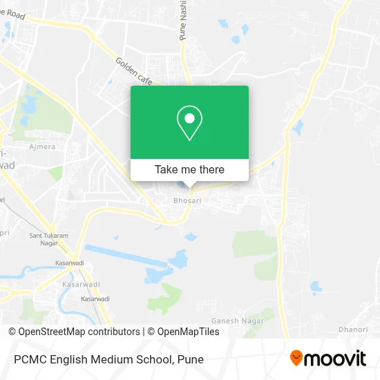 PCMC English Medium School map