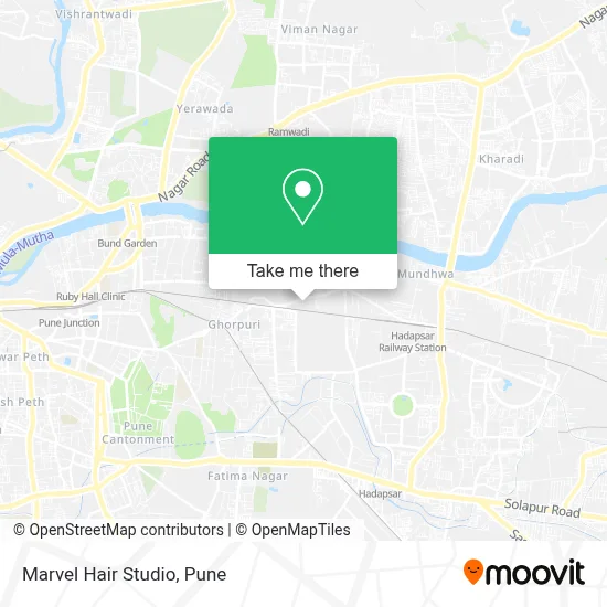 Marvel Hair Studio map