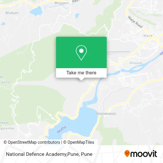National Defence Academy,Pune map