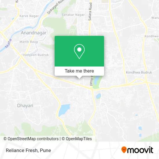 Reliance Fresh map