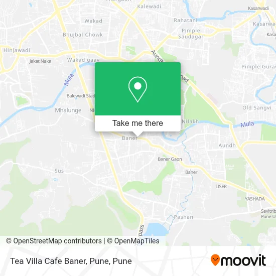 Tea Villa Cafe Baner, Pune map