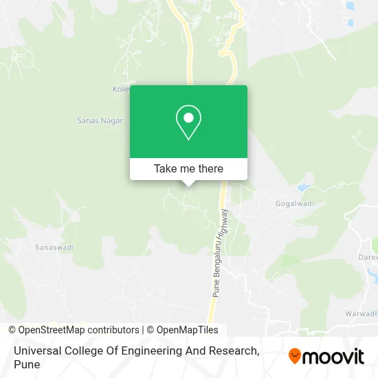 Universal College Of Engineering And Research map