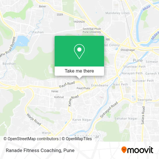 Ranade Fitness Coaching map