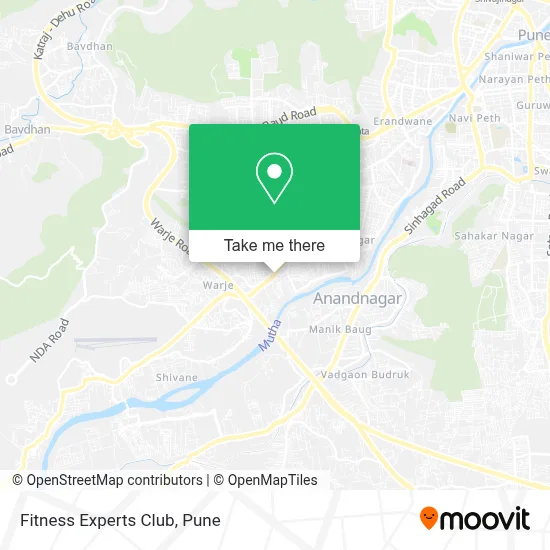 Fitness Experts Club map