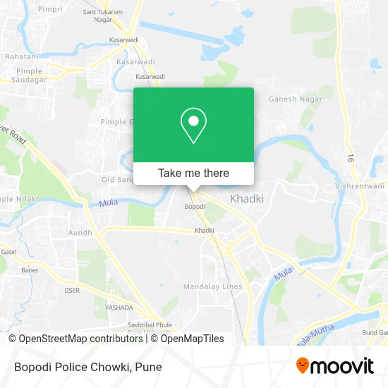 Bopodi Police Chowki map