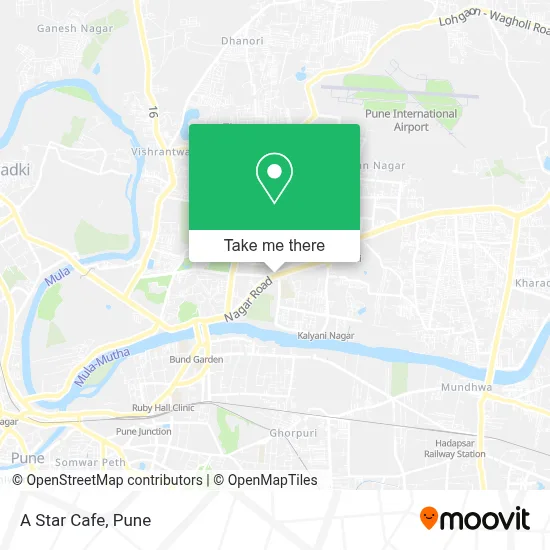 A Star Cafe map