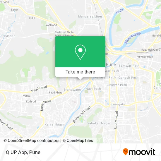 Q UP App map