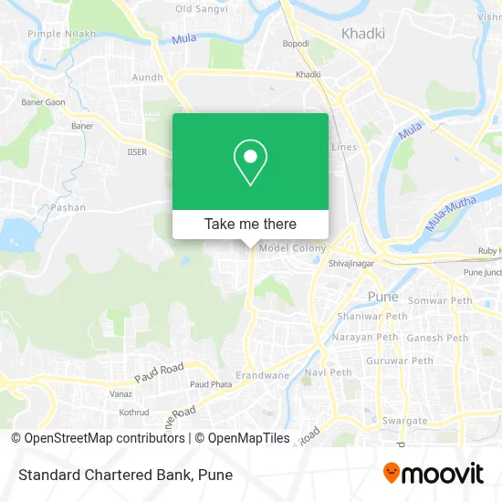 Standard Chartered Bank map