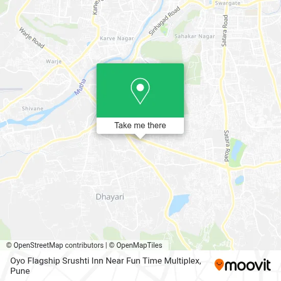 Oyo Flagship Srushti Inn Near Fun Time Multiplex map