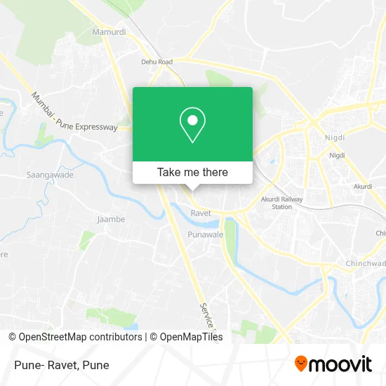 Pune- Ravet map