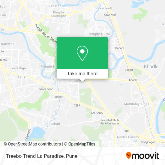 Treebo Trend La Paradise map