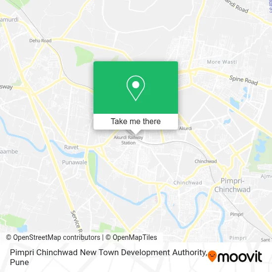 Pimpri Chinchwad New Town Development Authority map
