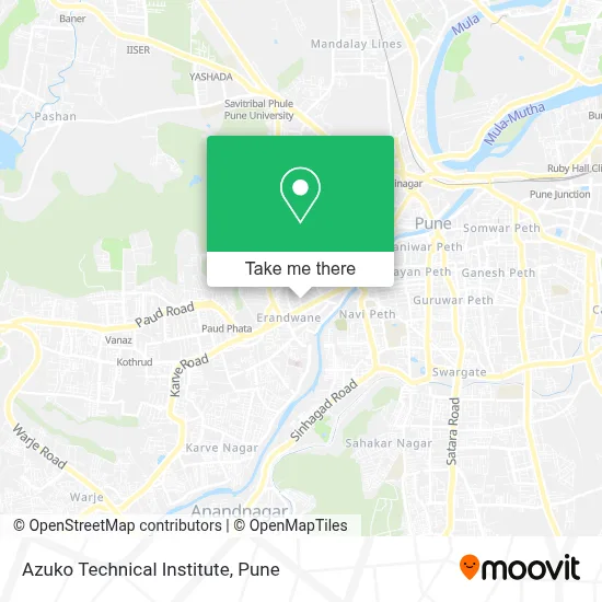 Azuko Technical Institute map