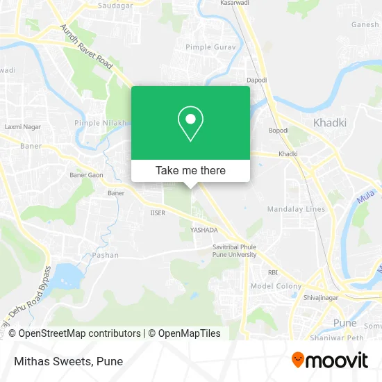 Mithas Sweets map