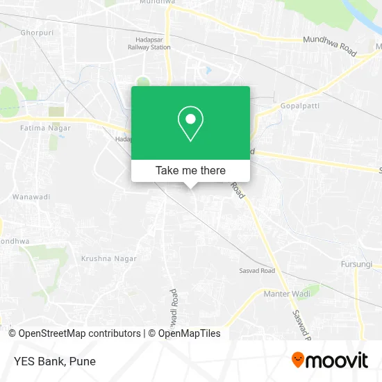 YES Bank map