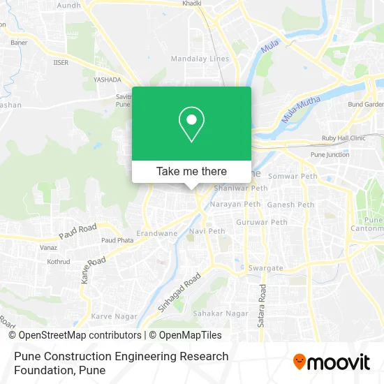 Pune Construction Engineering Research Foundation map